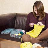 Set of 58Pcs Needlework Kit with Storage Bag Yarn and Knitting Accessories Set Knitting Hook Set for Beginners Style 2