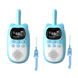 2Pcs Kids Walkie Talkies Toys with LED Flashlight Long Range Walkie Talkies for Hiking Outdoor Toys Blue