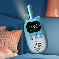 2Pcs Kids Walkie Talkies Toys with LED Flashlight Long Range Walkie Talkies for Hiking Outdoor Toys Blue