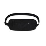 RFID Blocking Travel Money Belt Passport Wallet Fanny Pack Black