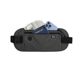 RFID Blocking Travel Money Belt Passport Wallet Fanny Pack Dark Gray