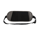 RFID Blocking Travel Money Belt Passport Wallet Fanny Pack Light Gray