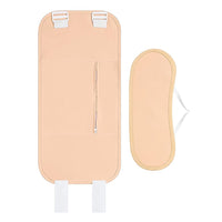 2 Pieces Castor Oil Pack Kit Reusable Castor Oil Compress Wrap for Waist and Neck Nude