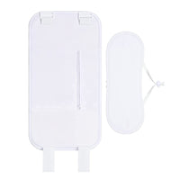 2 Pieces Castor Oil Pack Kit Reusable Castor Oil Compress Wrap for Waist and Neck White