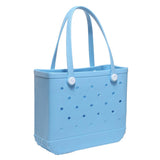 Lady Large Beach Bag Travel Tote Bag Casual Shopping Bag Blue