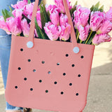 Lady Large Beach Bag Travel Tote Bag Casual Shopping Bag Pink