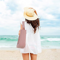 Lady Large Beach Bag Travel Tote Bag Casual Shopping Bag Pink