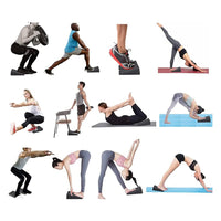 3Pcs Wedge Stretch Slant Squat Board Slanting Yoga Block Exercise Gym Fitness