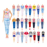 50Pcs Doll Clothes & Accessories Set DIY Dollhouse Toy Gift for Girls