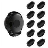10Pcs for Garmin Smartwatch Charging Port Protector Silicone Dust Plug Black