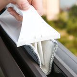 2Pcs 2-in1 Foldable Window Glass Cleaning Brushes White