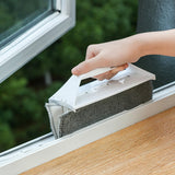 2Pcs 2-in1 Foldable Window Glass Cleaning Brushes White