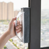 2Pcs 2-in1 Foldable Window Glass Cleaning Brushes White