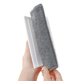 2Pcs 2-in1 Foldable Window Glass Cleaning Brushes White