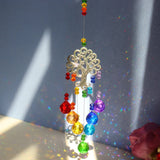 Hanging Suncatcher Rainbow Makers Ball Prisms Tree of Life Pendant Home Window Decoration Colorful