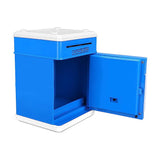 Electronic ATM Password Cash Coin Can Auto Scroll Paper Money Saving Box Gift Blue