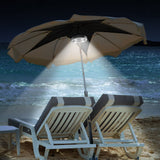 Cordless Patio Umbrella Light 3 Brightness Modes Umbrella Pole Light for Camping Tent Outdoor Use