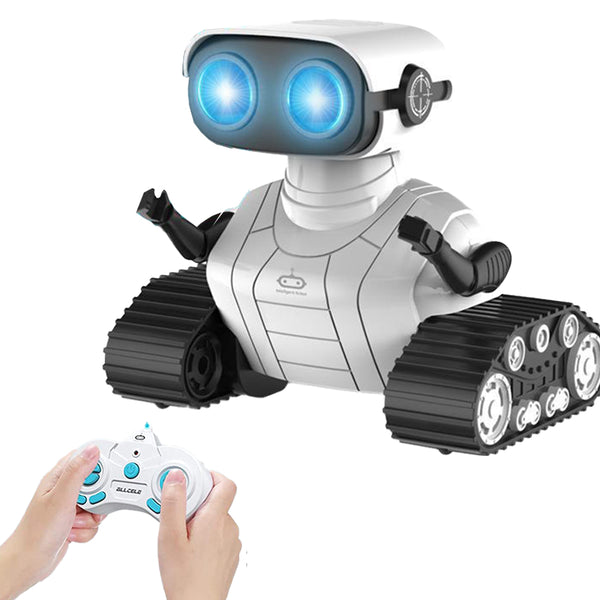 Rechargeable Remote Control Robot Toys with Music and LED Eyes for Boys and Girls