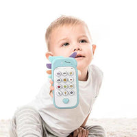 Baby Unicorn Toy Phone Pretend Phone Toy Musical Phone Toy Blue