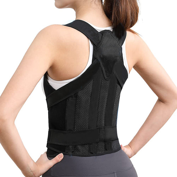 Adjustable Back Brace Posture Corrector Lumbar Back Support Belt Shoulder Brace