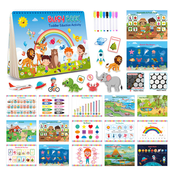 My Preschool Quiet Busy Book Early Educational Learning Toys Style 3