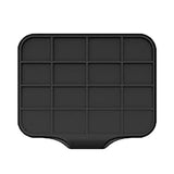 3Pcs Silicone Soap Dish Holder Self Draining Non-slip Soap Trays Black