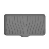 3Pcs Silicone Soap Dish Holder Self Draining Non-slip Soap Trays Gray