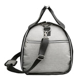 Carry on Garment Bag Travel Overnight Duffel Bag Suit Bag with Shoe Compartment Light Grey