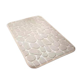 Cobblestone Bath Mat Anti-Slip Bathroom Door Mat Floor Mat Camel
