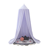 Dome Bed Canopy Hanging Canopy Dreamy Decor Frills Bed Canopy for Room Light Purple