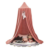 Dome Bed Canopy Hanging Canopy Dreamy Decor Frills Bed Canopy for Room Red