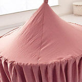 Dome Bed Canopy Hanging Canopy Dreamy Decor Frills Bed Canopy for Room Red