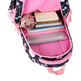 3pcs Set School Bag Travel Backpack Black