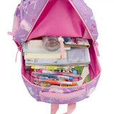 3pcs Set School Bag Travel Backpack Purple