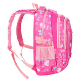 3pcs Set School Bag Travel Backpack Rose Red