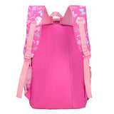 3pcs Set School Bag Travel Backpack Rose Red