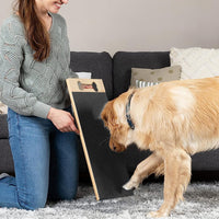 Wooden Dog Nail Scratch Board Pet Paw Nail File Pad Grinding Safety Nail Trimmer Trainer Black
