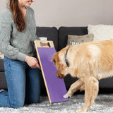 Wooden Dog Nail Scratch Board Pet Paw Nail File Pad Grinding Safety Nail Trimmer Trainer Purple
