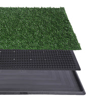 Portable Dog Training Pad Pet Artificial Grass Play Mat Toilet Mat with Tray