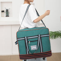 Expandable Foldable Luggage Bag with Universal Wheels Rolling Travel Bag Duffel Bag Green