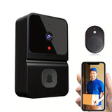Smart Visual Doorbell Wireless WiFi Home Camera with Dingdong Machine Black