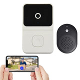 Smart Visual Doorbell Wireless WiFi Home Camera with Dingdong Machine White