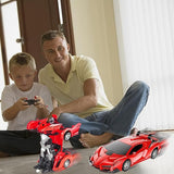 Remote Control Car Toy Transform Robot Toy RC Car Red