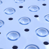 Bathtub Mat Non-Slip Shower Mat Bathroom Feet Massage Floor Mat Blue