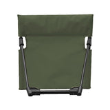 Folding Beach Lounge Chair Portable Beach Mat with Backrest Green