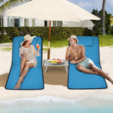 Folding Beach Chair Portable Camping Floor Chair Adjustable Lounge Chair