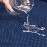 Water-Repellent Sofa Cover Stretch Couch Cover Slipcover Dark Blue