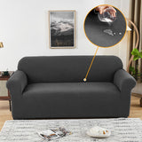 Water-Repellent Sofa Cover Stretch Couch Cover Slipcover Dark Grey