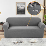 Water-Repellent Sofa Cover Stretch Couch Cover Slipcover Light Grey