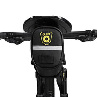 Bike Saddle Bag Under Seat Bike Bag with Reflective Strip Black